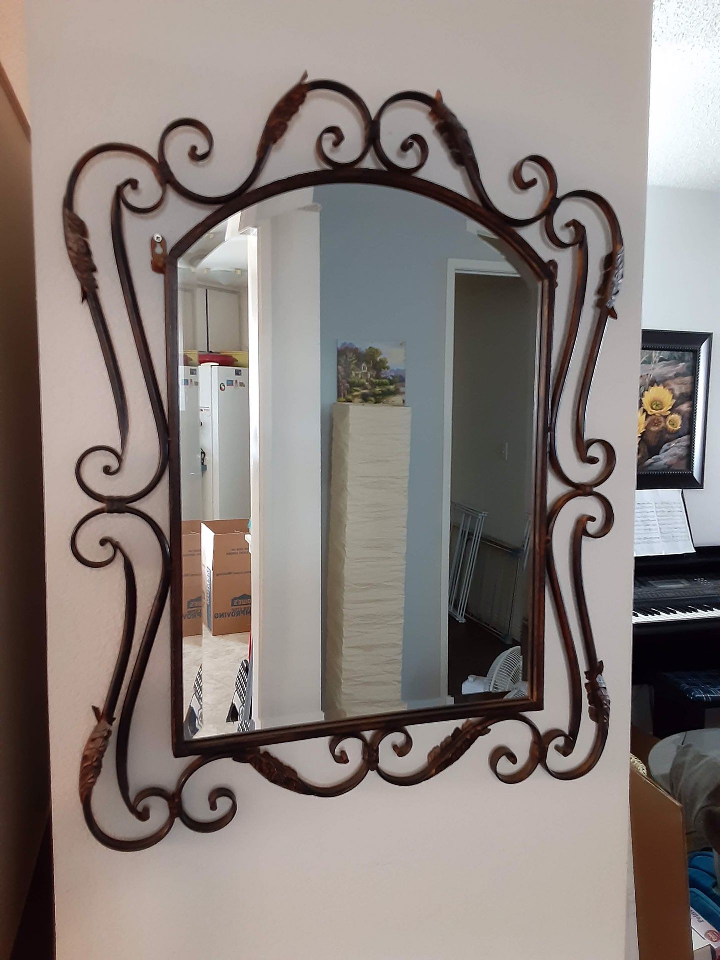 Arched wall mirror