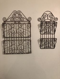 Metal Baskets to hang on the wall