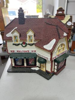 Collectable Christmas Village houses.