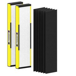 2 Pack FLT5000 True HEPA Replacement filter C for AC5000, AC5000E, AC5250PT, AC5350B, AC5350BCA, AC5350W, AC5300B, CDAP5500B, AP2800CA
