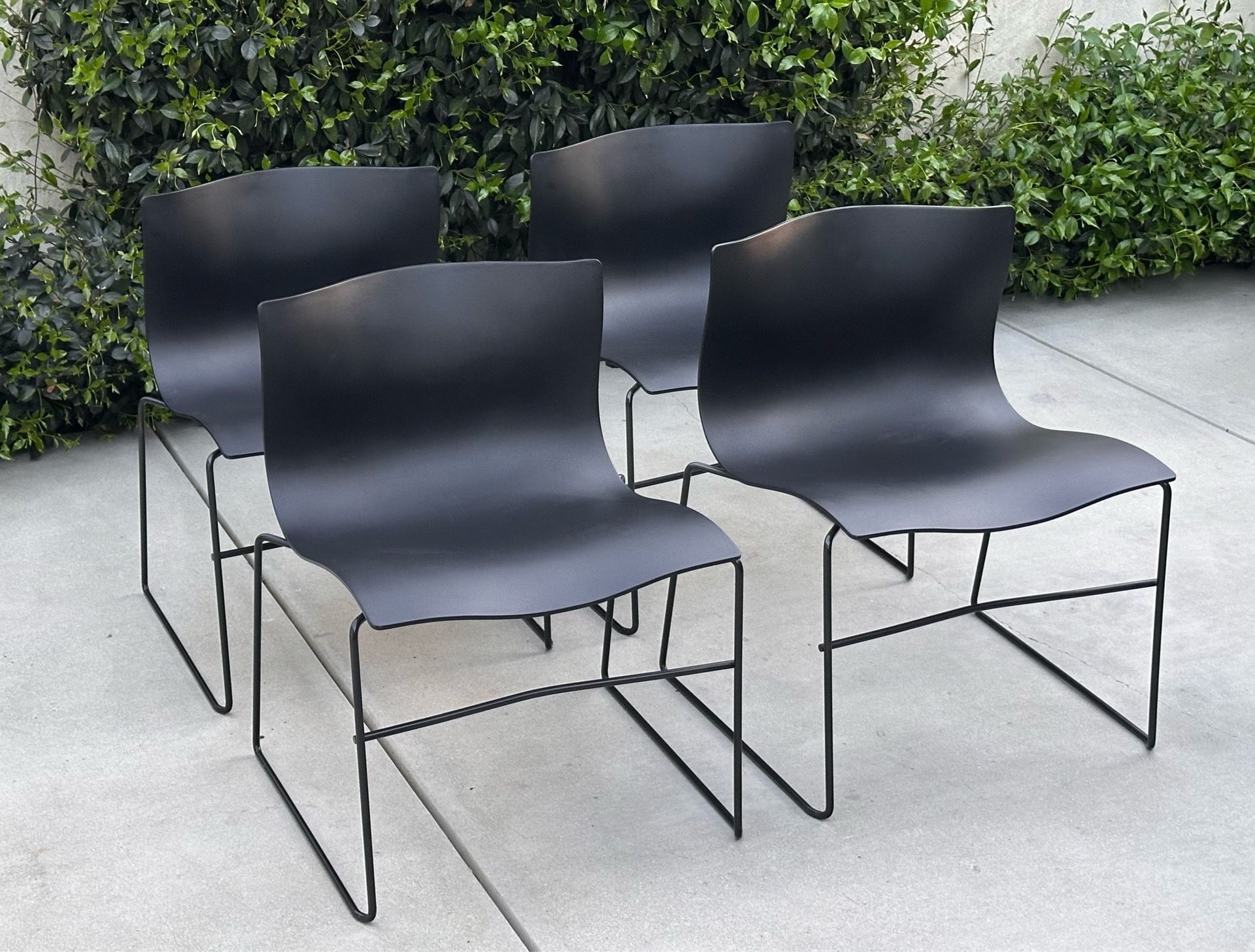 Vintage Postmodern Stackable Dining Chairs