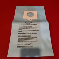 Kenmore type C vacuum cleaner bag for 5055 and 50558. With Febreze Fresh Scent.  Only One bag left. New excellent condition.