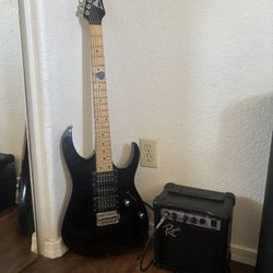 Electric Guitar And Amp