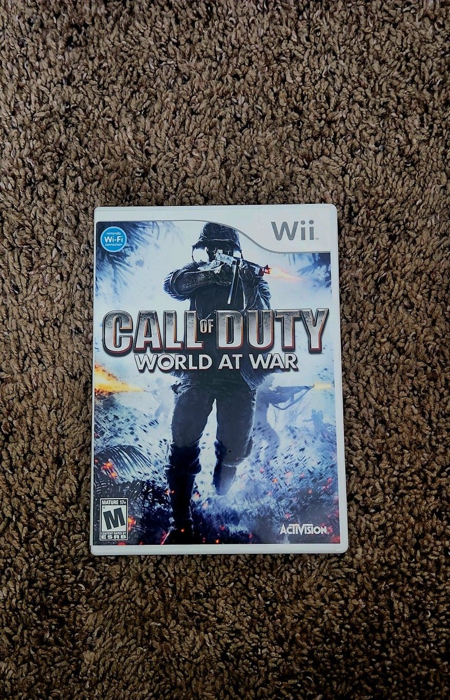 Call Of Duty Word At War For Nintendo Wii!