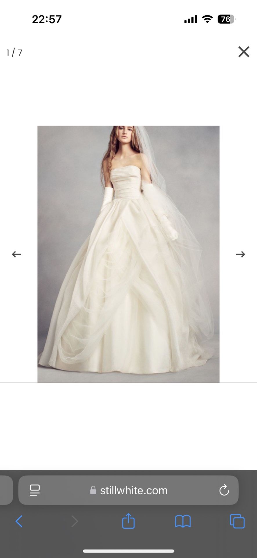 Vera Wang Ballgown (Need Gone)