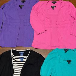 Women Clothes Size Medium 2 Pc Sweater Bundle (4sets)