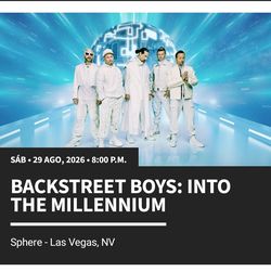 Backstreet Boys Sphere Las Vegas 8/29/2026