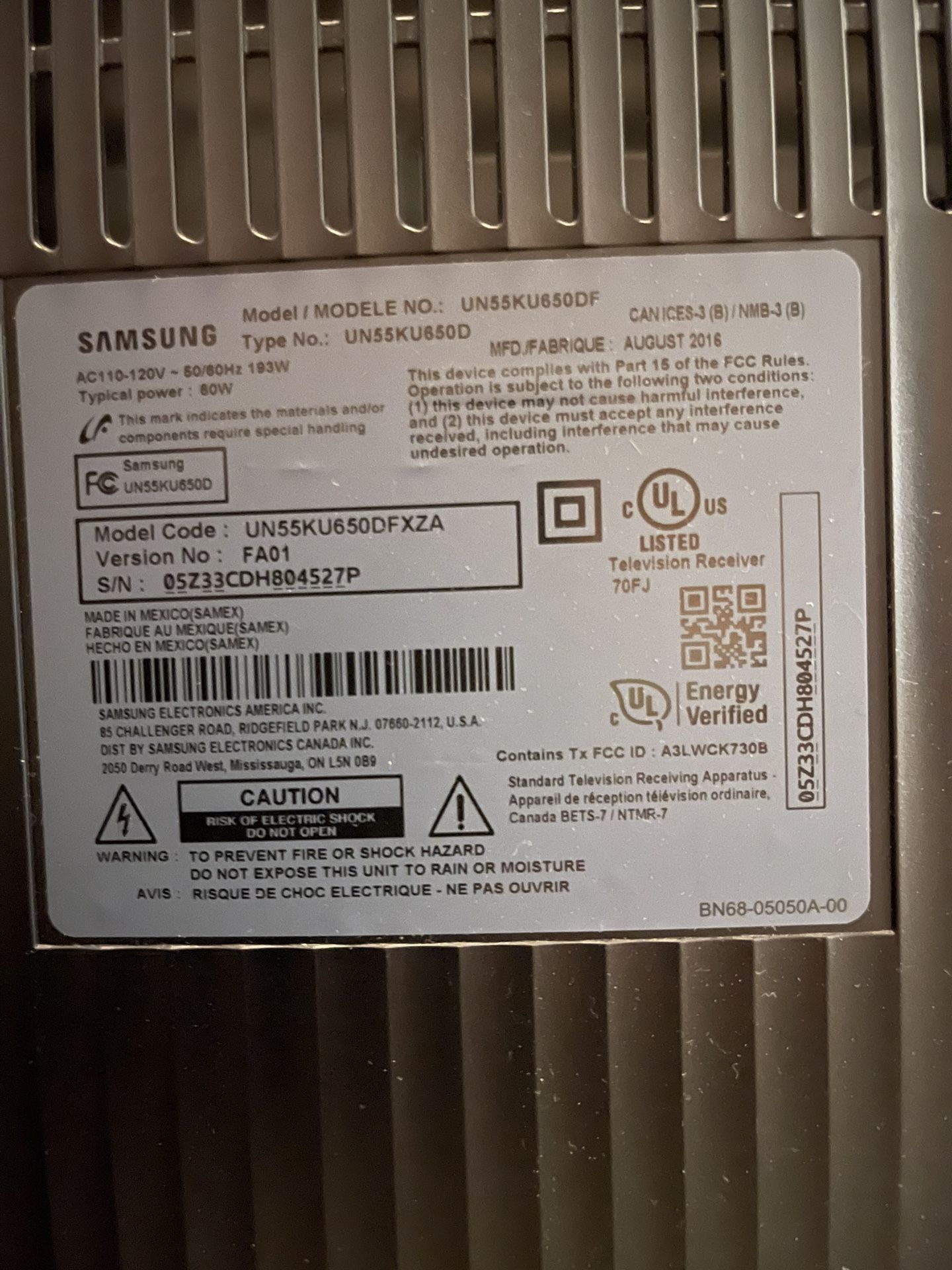 50” Curved Samsung TV (for parts) for Sale in Los Angeles, CA OfferUp