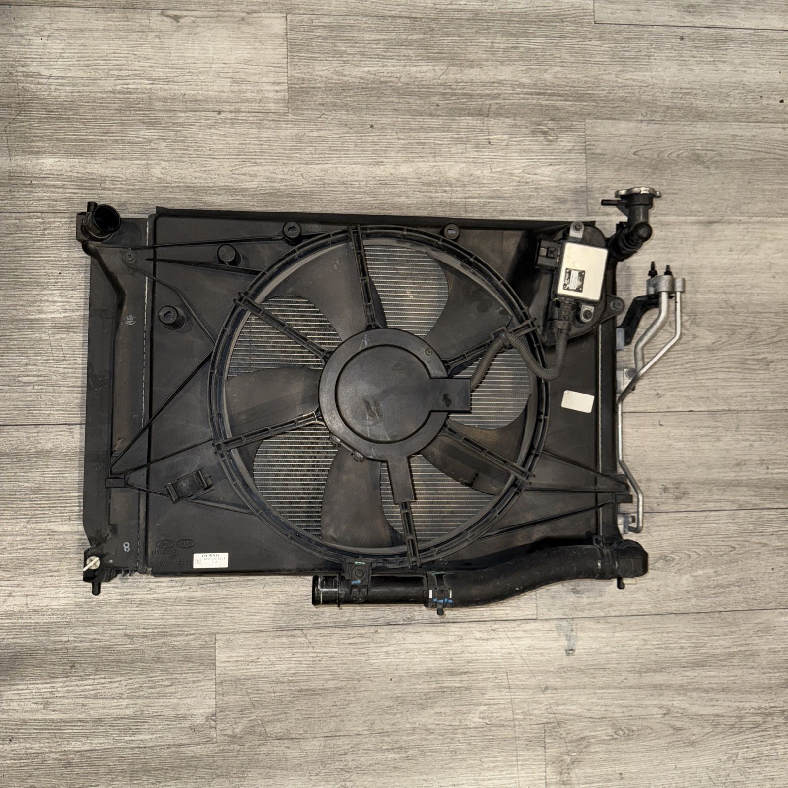 HYUNDAI SONATA OEM RADIATOR COOLING FAN CONDENSER ASSEMBLY 15-17 2.4 TESTED!!!