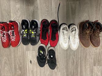 6 pairs of sneakers