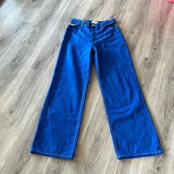 Zara The Mel Pants bright  blue size 10