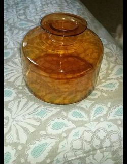 Amber colored Glass VASE