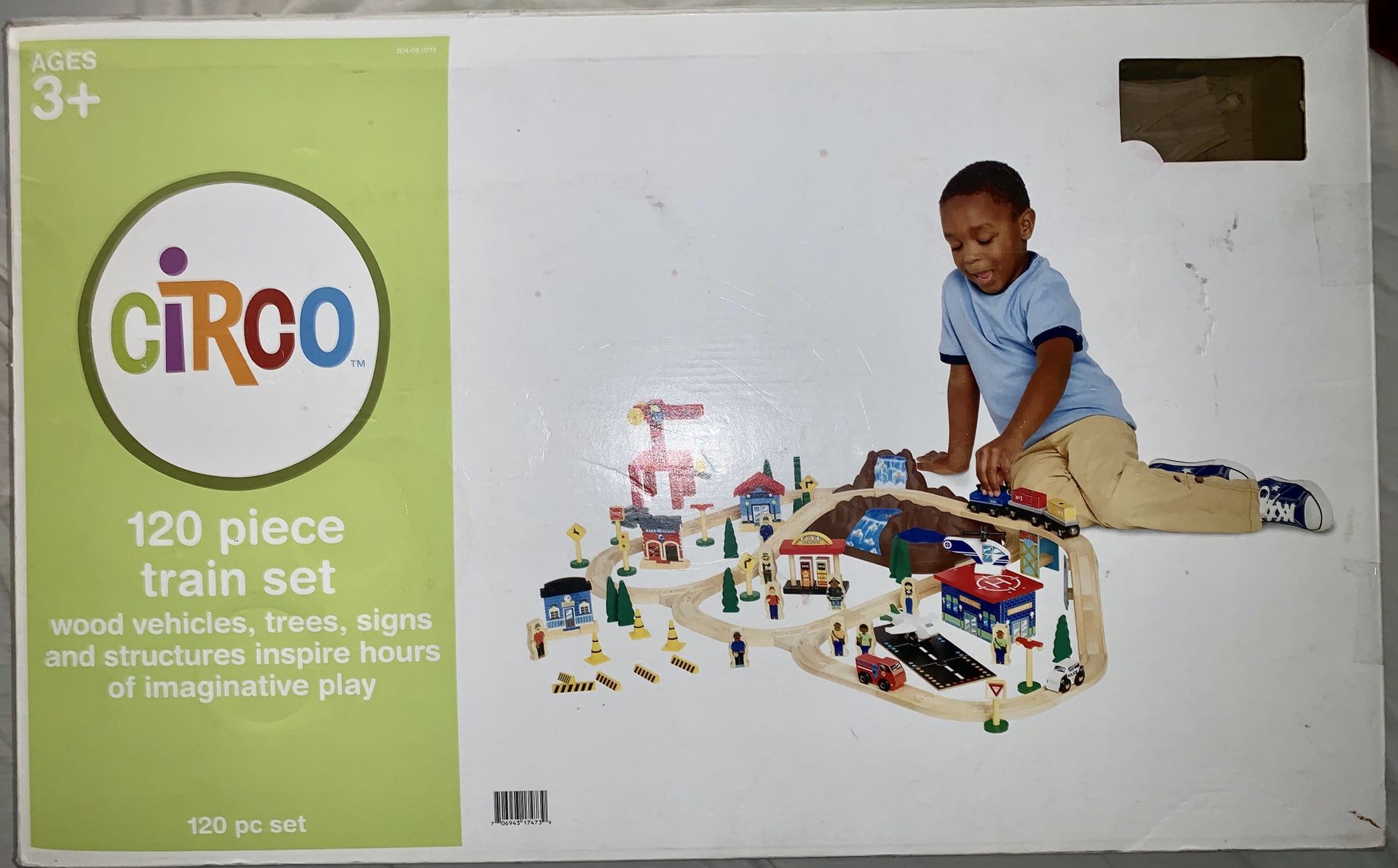 CIRCO 120 PCS WOODEN TRAIN SET-FREE TRAIN TABLE