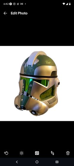 Disney Parks  Clone Trooper Helmet Commander Gree  please read