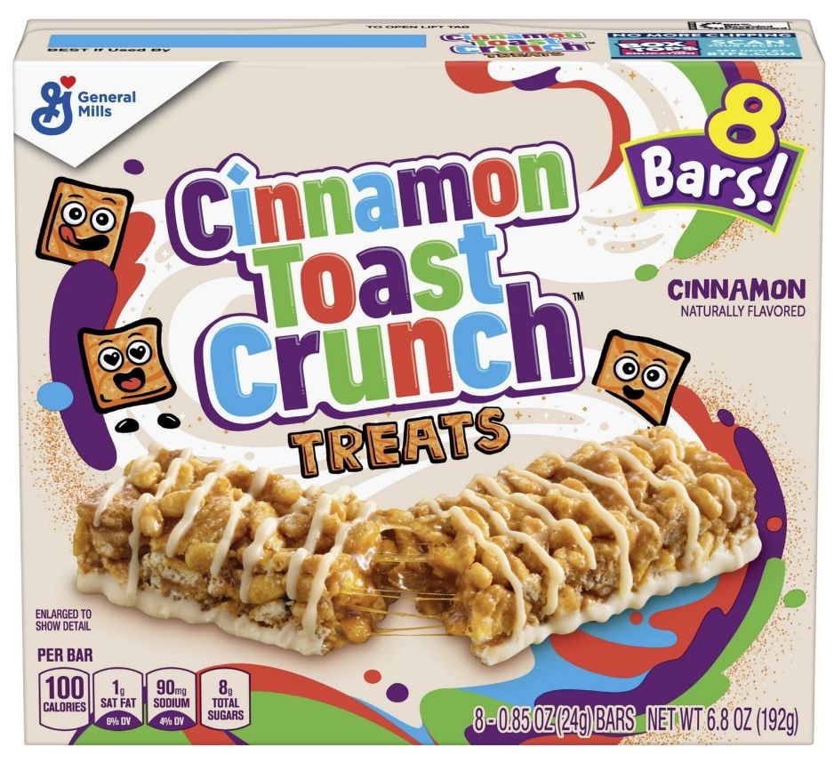 Cinnamon Toast Crunch Breakfast Cereal Treats / 8 Count