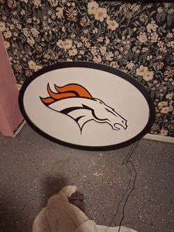 Denver Bronco Wooden Wall Art