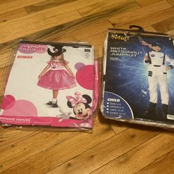 New Costumes bundle minnie mouse 2t, white astronaut jumpsuit  xlarge 