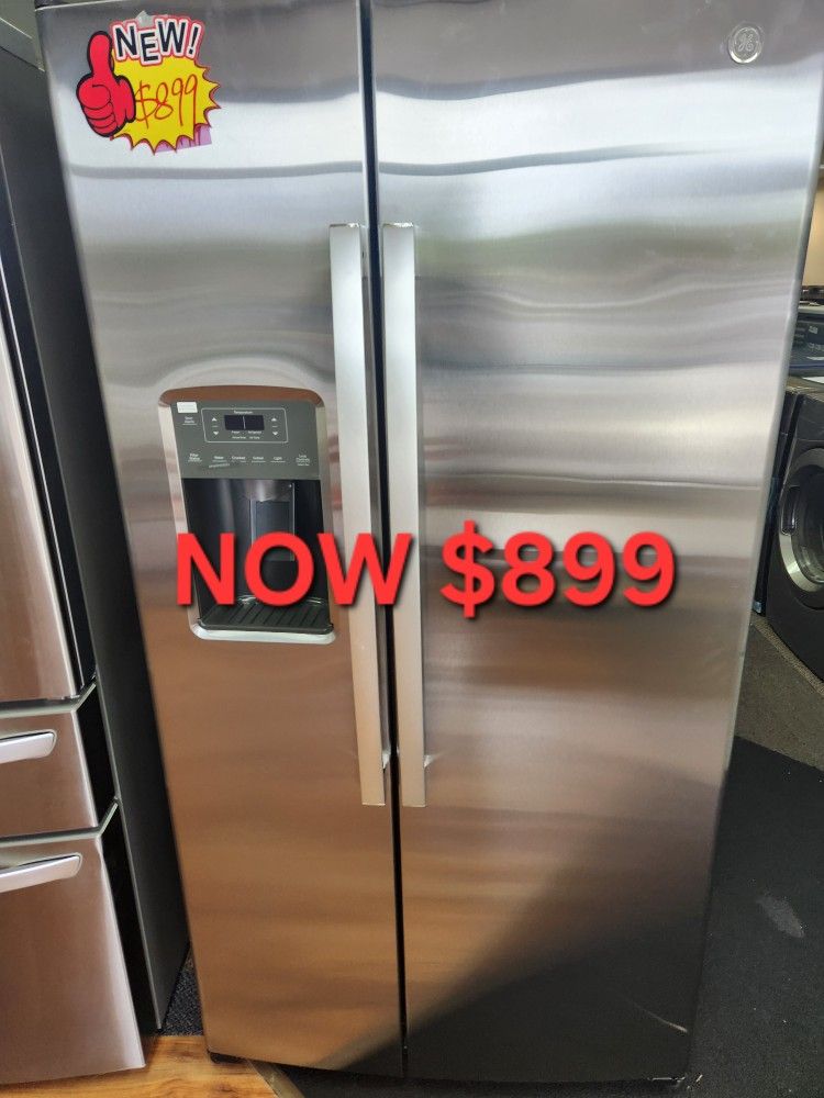 GE 25.3 CU. FT. SIDE BY SIDE REFRIGERATOR