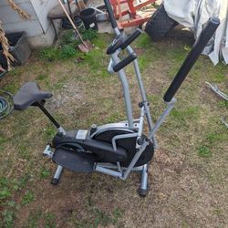Body Rider Elliptical Machine and Stationary Bike with Seat and Easy Computer, Dual Trainer