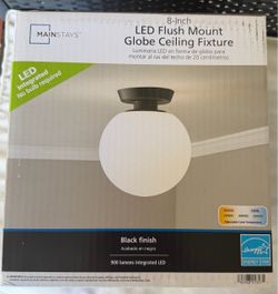 NEW Mainstays 8” LED Ceiling Light – Black
