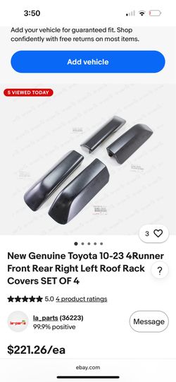 2012-2022 4Runner roof rack cover