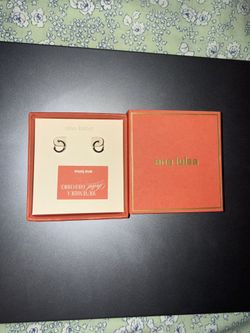 Ana Luisa Hoop Earrings 10K Solid White Gold