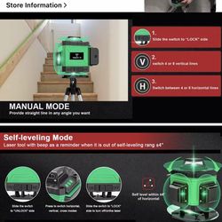 Teglatol Láser Level w/ Tripod