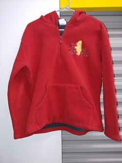 Disney Winnie the Pooh fleece half zip pullover size large