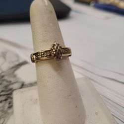 Vintage Lady Diamond Ring, Real Gold 