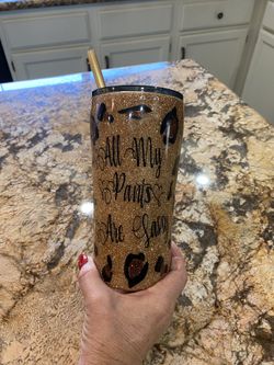 Tumbler, 20 0z Insulated  And Glittered  
