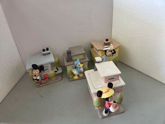 Mickey, Minnie, Donald, Goofy cookie jars