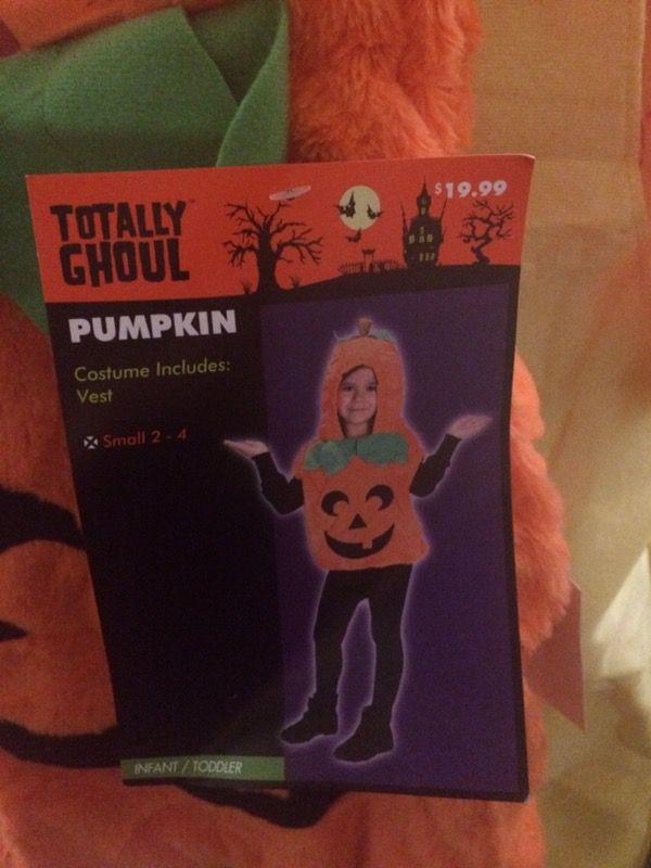 Pumpkin 2-4 Halloween costume