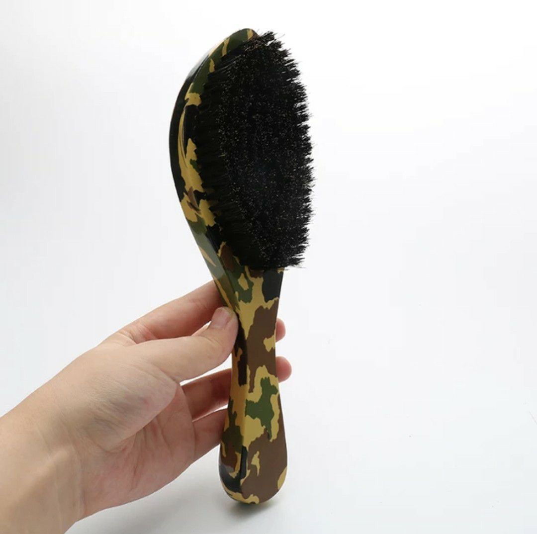 360 Wave Hair Brush Soft , Medium ,Camo