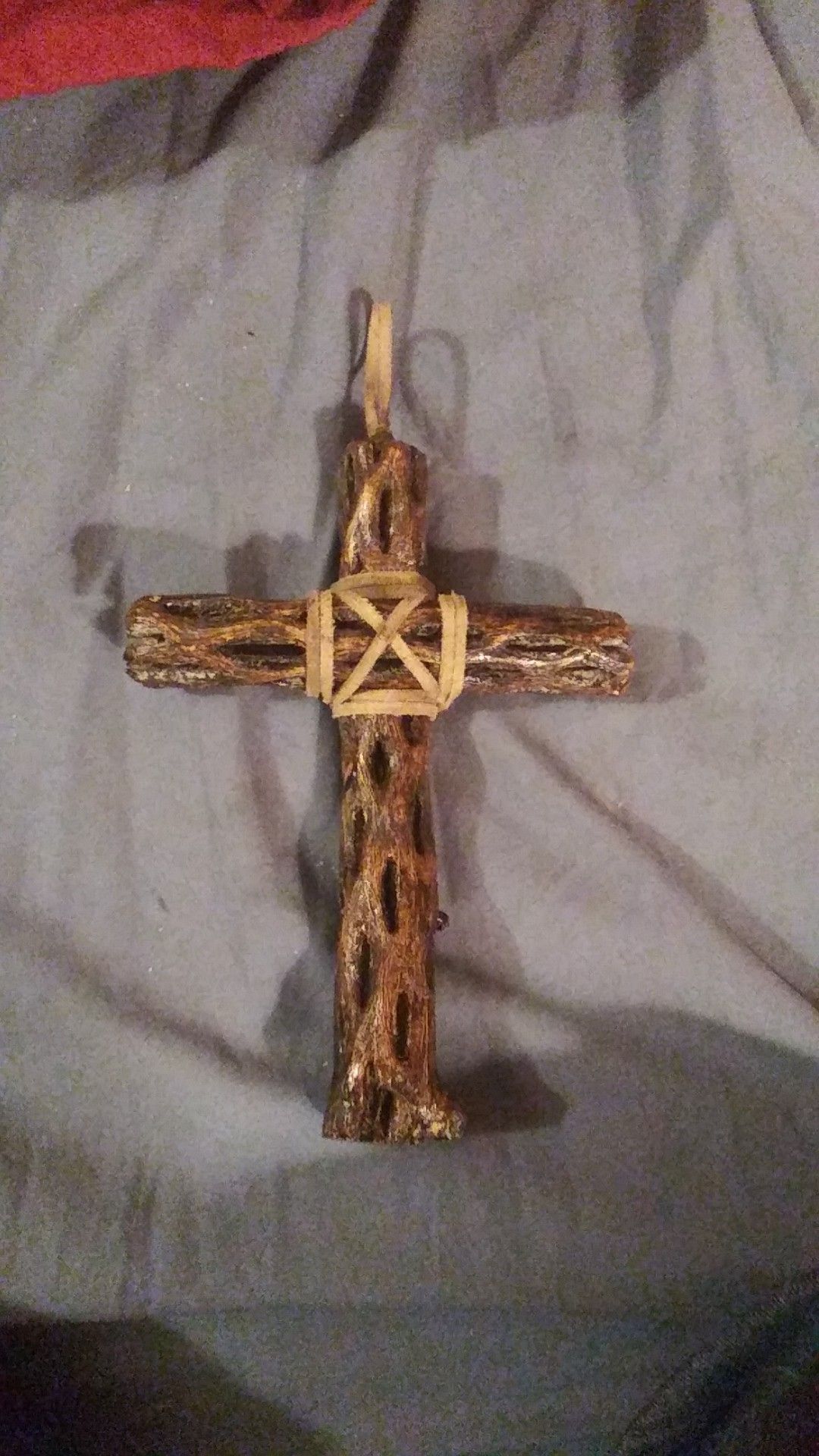 Cholla skeleton cross 8in × 5in