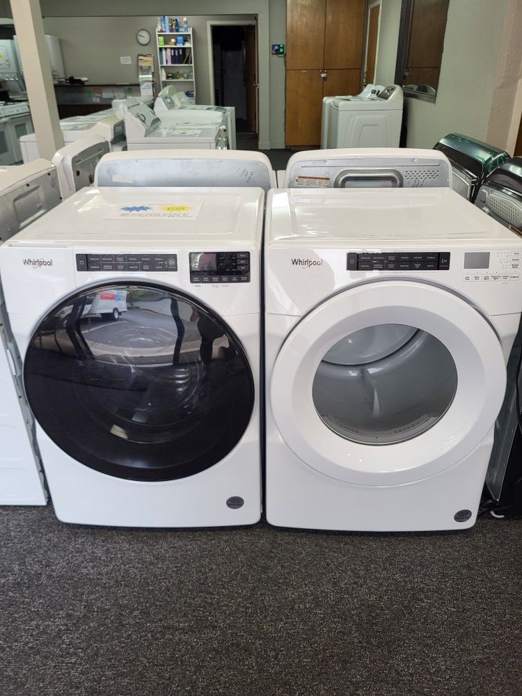 🔥End Of Summer Sale! 2022 Whirlpool Front Load Washer Dryer Electric Set-Warranty Included