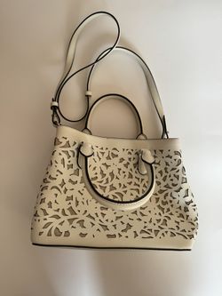 Ralph Lauren White Leather Handbag 
