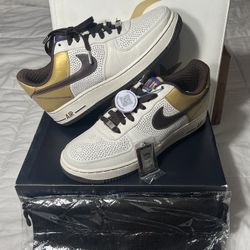 Nike Air Force 1 Low  2007 NBA Lakers  “Micheal Cooper”  with Free Sneakers Bag