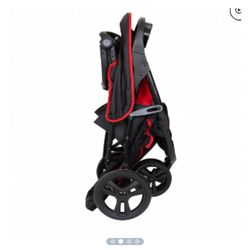 Stroller/ car seat, baby trend, black, red