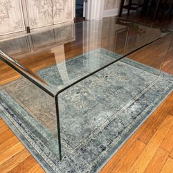 Glass Waterfall Coffee Table