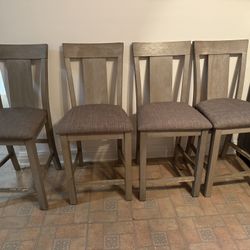 EUC Gray Dining Chairs (high Chair)
