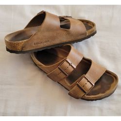 Birkenstock Women's Arizona Sandals Oiled Leather Women Size 37 6-6.5