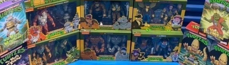 **NECA TMNT Cartoon Collection Lot – 40+ Pieces – All NIB – Turtle Van, SDCC, Pizza Club, Channel 6 – $3,500**