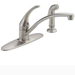 Stainless finish faucet from Delta Honeywell 7 Day Programmable T5 Touch Screen Thermosta Progress P4328-09 Trinity 5 Light 23 inch Brushed Nickel Ch 