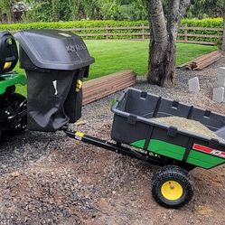 Brinly dump cart with 180-degree dump kit