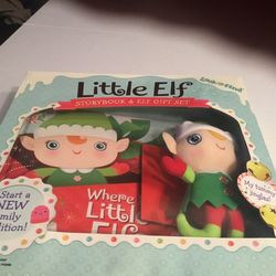 Christmas  Little  Elf Story Book Elf Gift Set 