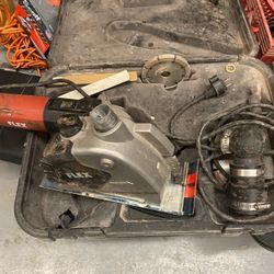 Flex grout gutting machine