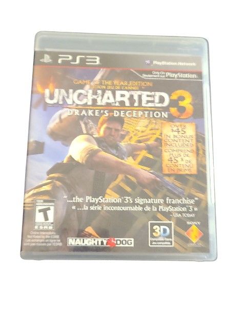 Uncharted 3: Drake's Deception 2011 Teen Sony PlayStation 3 Complete Edition