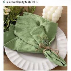Green Napkins 
