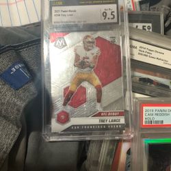 Thousand 21 Panini mosaic Trey Lance rookie card SSG graded 9.5