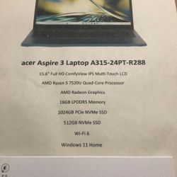 Acer Aspire 3 Laptop A315-24PT-R288